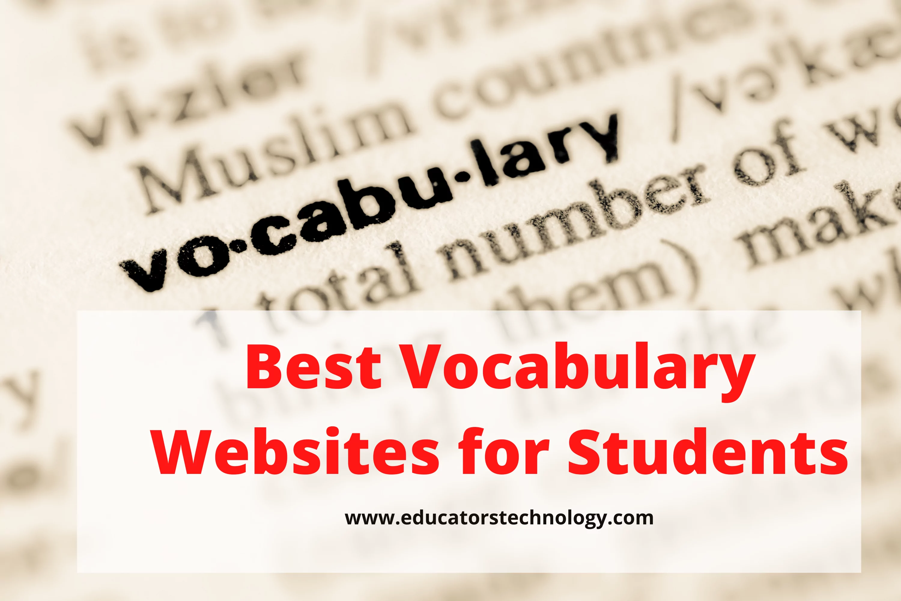 english vocabulary learning websites