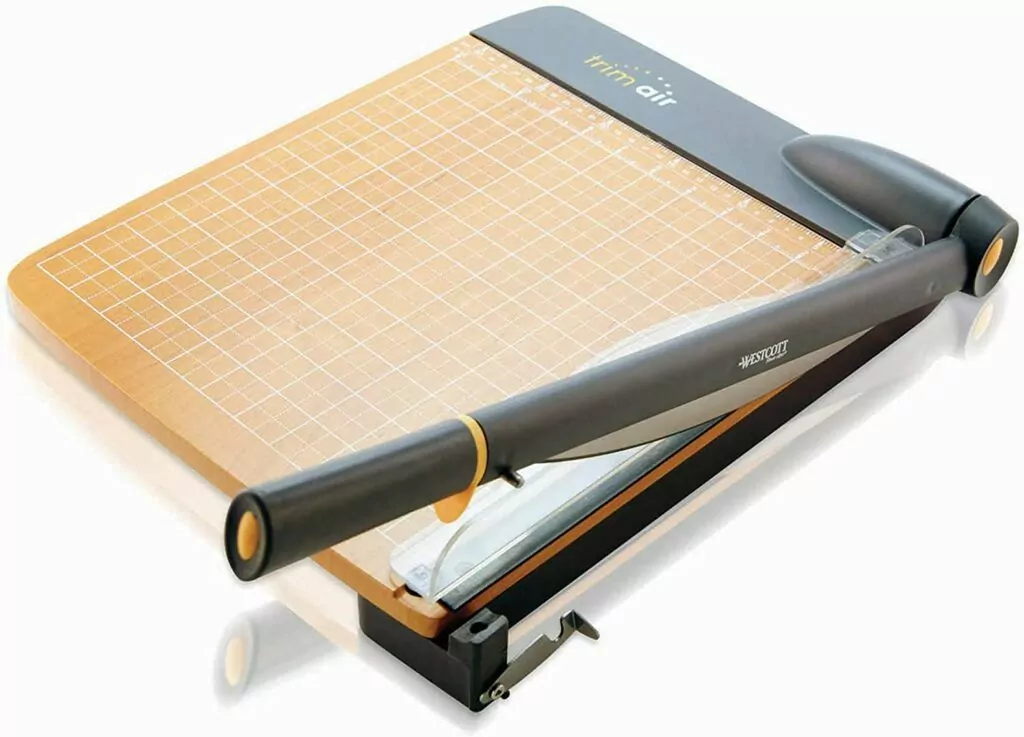 ISDIR Paper Cutter Guillotine, 12 Inch Paper Cutting Board, 12